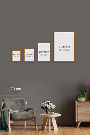 3 Parça Çerçeve Görünümlü Mdf Tablo Seti - 3ARTAVESSA10