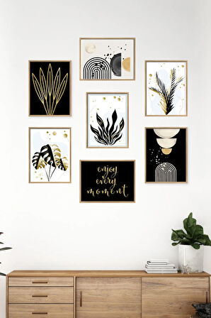 7 Parça Çerçeve Görünümlü Mdf Tablo Seti - 6ARTAVESSA2