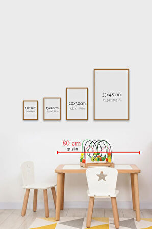 6 Parça Çerçeve Görünümlü Mdf Tablo Seti - 6KIDSARTAVESSA2