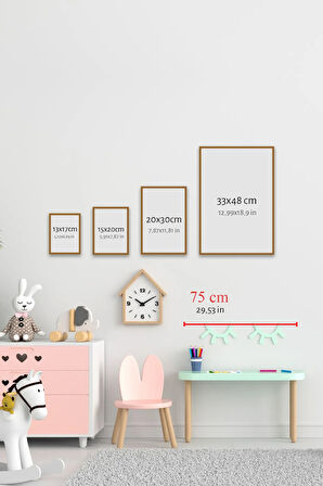 6 Parça Çerçeve Görünümlü Mdf Tablo Seti - 6KIDSARTAVESSA3