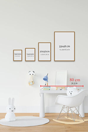 6 Parça Çerçeve Görünümlü Mdf Tablo Seti - 6KIDSARTAVESSA4
