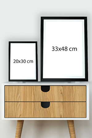 Tek Parça 33x48 Cm Çerçeve Görünümlü Yazılı Mdf Tablo "bon Appetit"