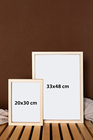 3 Parça Gerçek Ahşap Çerçeveli Tablo Seti - ARTAVESSASTKO41