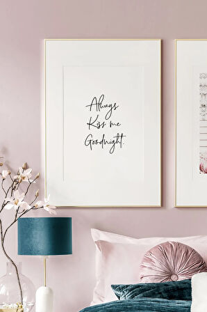 Tek Parça Ahşap Çerçeveli Poster Tablo - TEKHAMCERCEVE29