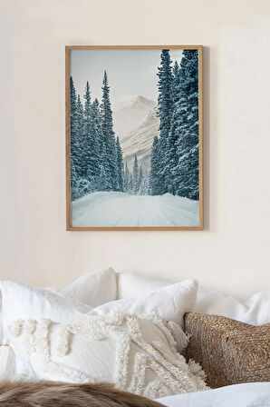 Tek Parça Ahşap Çerçeveli Poster Tablo - TEKHAMCERCEVE96