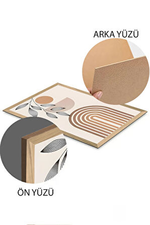3 Parça Çerçeve Görünümlü Mdf Tablo Seti - ARTSYCLLCT6