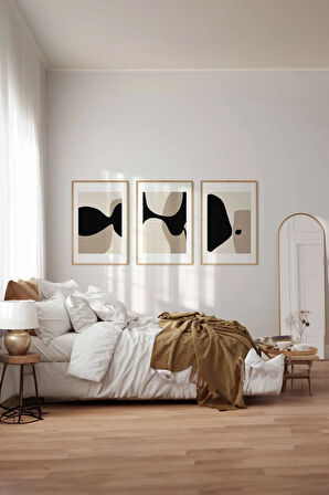 3 Parça Çerçeve Görünümlü Mdf Tablo Seti - ARTSYCLLCT35