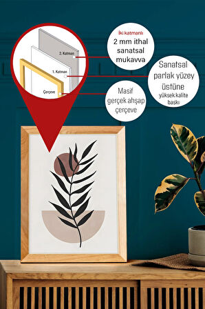 Gerçek Ahşap Çerçeveli 3 Parça 3D Poster Tablo Seti - 3DARTSOHOSET59