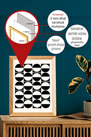 Gerçek Ahşap Çerçeveli 3 Parça 3D Poster Tablo Seti - 3DARTSOHOSET33