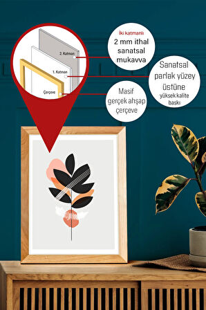 Gerçek Ahşap Çerçeveli 3 Parça 3D Poster Tablo Seti - 3DARTSOHOSET116