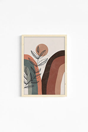 Gerçek Ahşap Çerçeveli 3 Parça 3D Poster Tablo Seti - ERSY3SET9