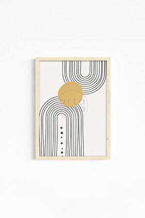 Gerçek Ahşap Çerçeveli 3 Parça 3D Poster Tablo Seti - ERSY3SET20