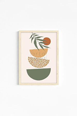 Gerçek Ahşap Çerçeveli 3 Parça 3D Poster Tablo Seti - ERSY3SET23