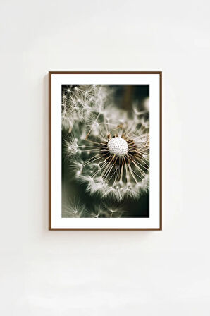 Tek Parça Kahverengi Gerçek Ahşap Çerçeveli Tablo Seti - Model 2