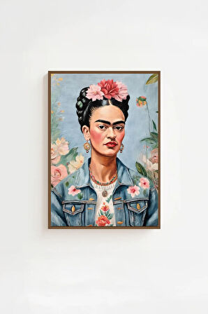 Tek Parça Kahverengi Gerçek Ahşap Çerçeveli Tablo Seti - Model 11