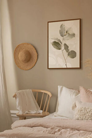 Tek Parça Kahverengi Gerçek Ahşap Çerçeveli Tablo Seti - Model 21