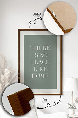 Tek Parça Kahverengi Gerçek Ahşap Çerçeveli Tablo Seti - Model 25