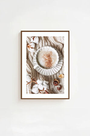 Tek Parça Kahverengi Gerçek Ahşap Çerçeveli Tablo Seti - Model 29