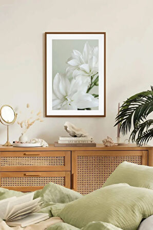 Tek Parça Kahverengi Gerçek Ahşap Çerçeveli Tablo Seti - Model 36