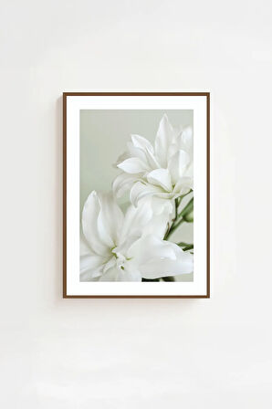 Tek Parça Kahverengi Gerçek Ahşap Çerçeveli Tablo Seti - Model 36