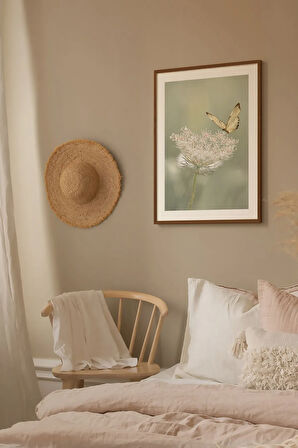 Tek Parça Kahverengi Gerçek Ahşap Çerçeveli Tablo Seti - Model 37