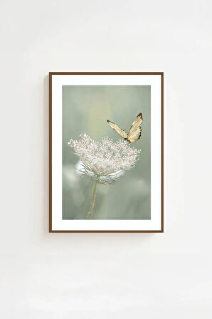 Tek Parça Kahverengi Gerçek Ahşap Çerçeveli Tablo Seti - Model 37