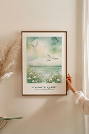 Tek Parça Kahverengi Gerçek Ahşap Çerçeveli Tablo Seti - Model 39