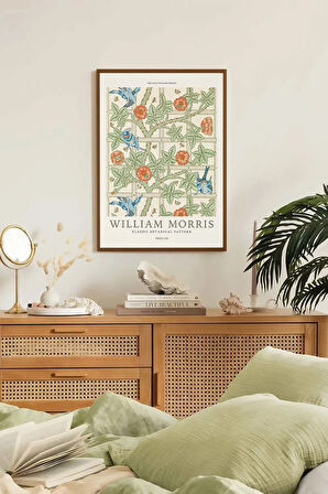 Tek Parça Kahverengi Gerçek Ahşap Çerçeveli Tablo Seti - Model 40