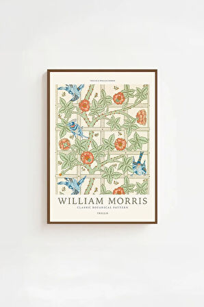 Tek Parça Kahverengi Gerçek Ahşap Çerçeveli Tablo Seti - Model 40