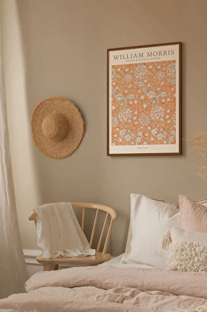 Tek Parça Kahverengi Gerçek Ahşap Çerçeveli Tablo Seti - Model 42