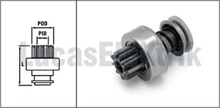 Mercedes Truck Mars Dislisi 9dis (0105) Mercedes 302 Y,m, Mf - Lucas Sdr1006