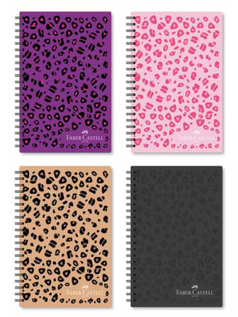 Faber Castell Leo Defter Çizgili Sert Kapak 100 Yaprak Spiralli Farklı Renk 17x24 - 1 adet