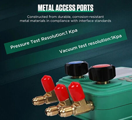 DUOYI DY523 Dijital Soğutma Manifold Metre / Klima Basınç, Vakum ve Sıcaklık Test Cihaz