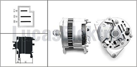 Bmc Truck Alternator A127 12v 55a Bmc Fatıh Kamyon - Lucas 24145