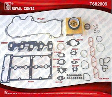 Opel Takım Conta Komple Skt Keceli&reinz S.lastıklı Tam Tk. (skcsiz) Corsa D Combo D Astra H Z13dth / - Royal T682009