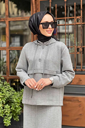 Cloche Mayla Sweat-Etek Takım  CL25K13CL356901 Gri