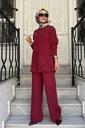 Cloche Nare Gömlekli Takım CL25Y02CL370801 Bordo