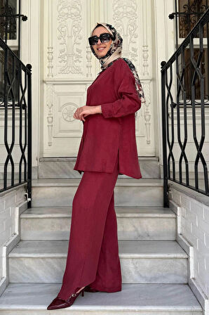 Cloche Nare Gömlekli Takım CL25Y02CL370801 Bordo