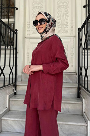 Cloche Nare Gömlekli Takım CL25Y02CL370801 Bordo