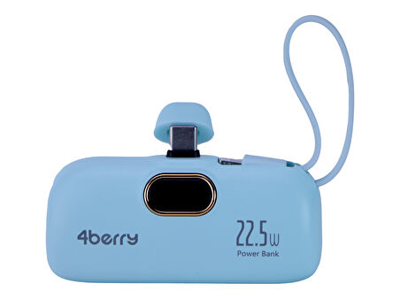 DX269B Yeşil Powerbank – 5.000 mAh, 22.5 W Type-C Hızlı Şarj
