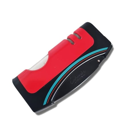 Lubinski Eclipse Tek Torch Delicili Puro Çakmağı Kırmızı-Siyah LB-202
