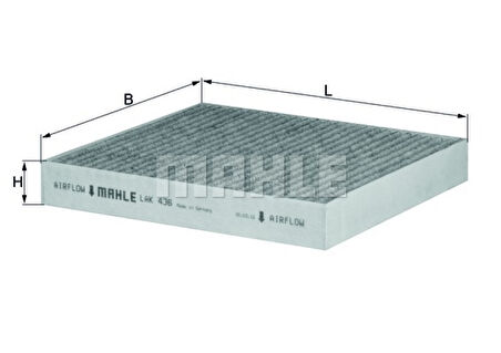 Japon Polen Filtresi - Karbon - Mhl Lak436