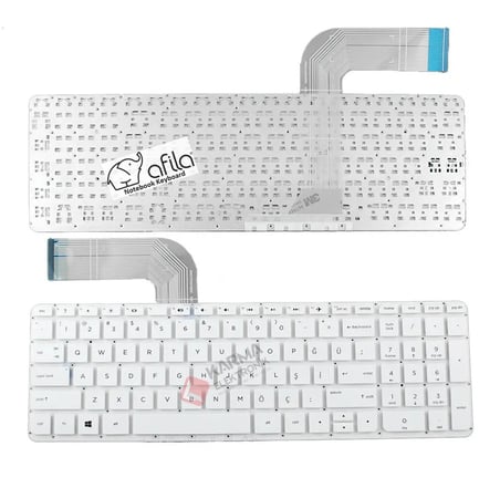 Hp Pavilion 15-p000, 15-p100, 15-p200 Notebook Klavye - Tuş Takımı (Beyaz TR) / KL0862W