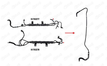 Fiat Termostat Hortumu - Termostat Hortumu - İbr 14612