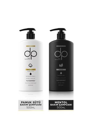 Şampuan Pamuk Sütü 500 ml & Şampuan Mentol 500 ml