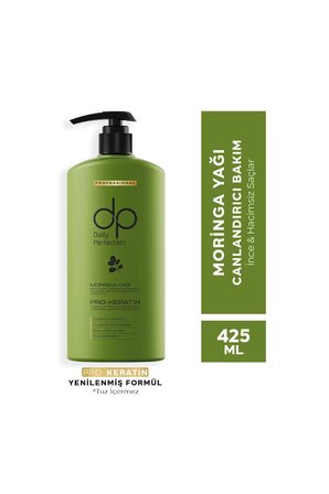 Şampuan Moringa Yağı 425 ml X 2 Adet & Sıvı Saç Bakım Kremi Pamuk Sütü 180 ml Set
