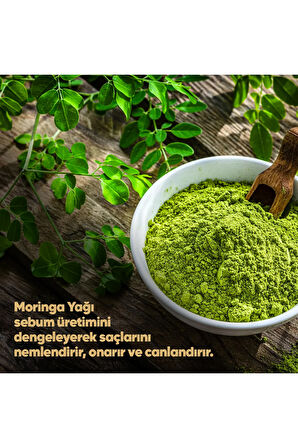 2 Adet Moringa Yağı Şampuan 425 Ml & 1 Adet Moringa Saç Bakım Kremi 350 ml Set