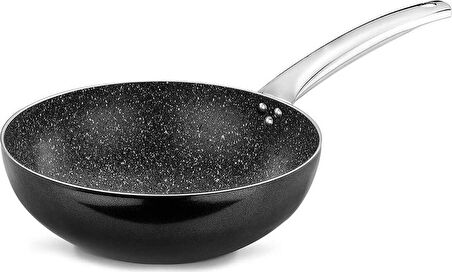 Evimsaray Zest Gusto Granit Wok Tava 24 cm