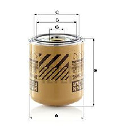 Renault Truck Hava Kurutucu Filtre Renault C-D-K Seri T Kabın 13>/volvo Flii-III 09>fm12> Fmx-II 10>euro5 Ters Dis - Mann Tb1396/5x