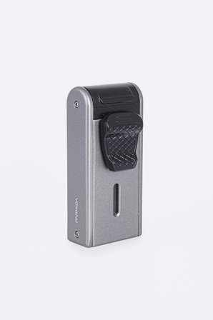 Çift Torch Pürmüz Gunmetal Metal Puro Çakmağı - TR7925
